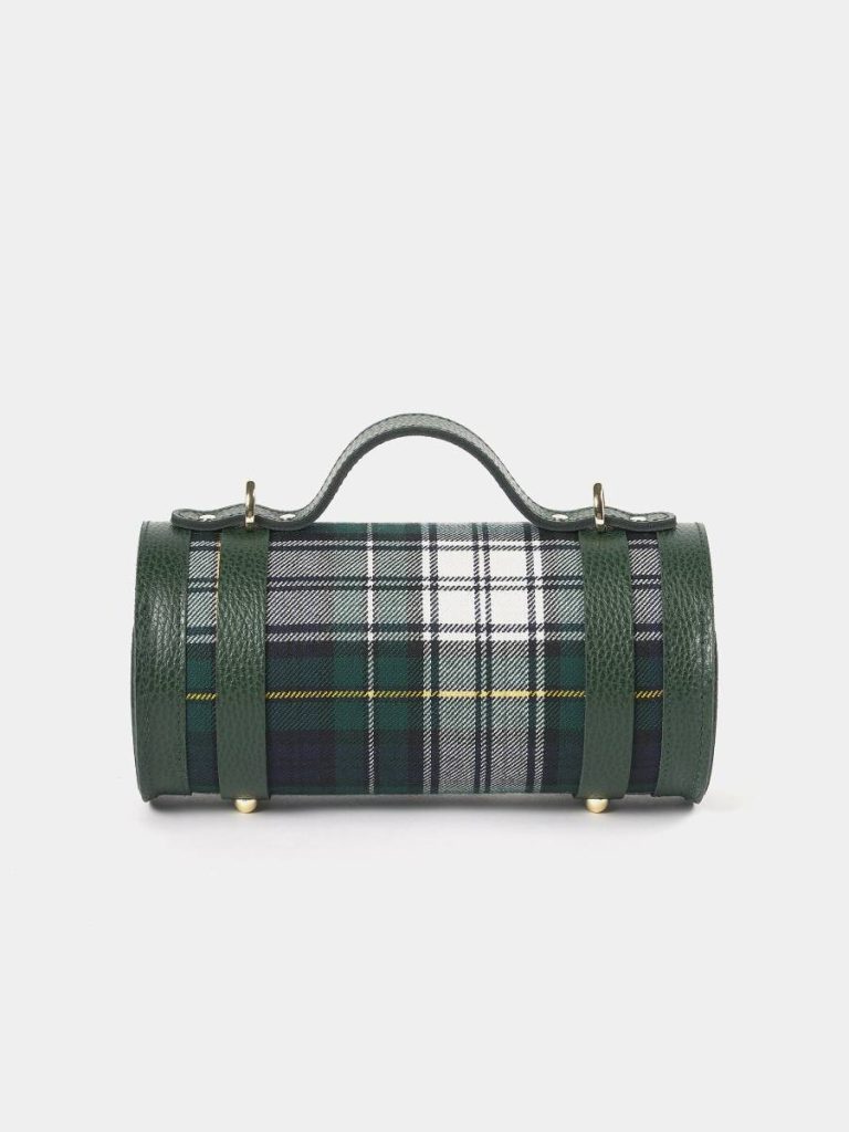 Crossbody The Mini Bowls Bag - Racing Green Celtic Grain & Campbell Tartan Women Cambridge Satchel - Image 4