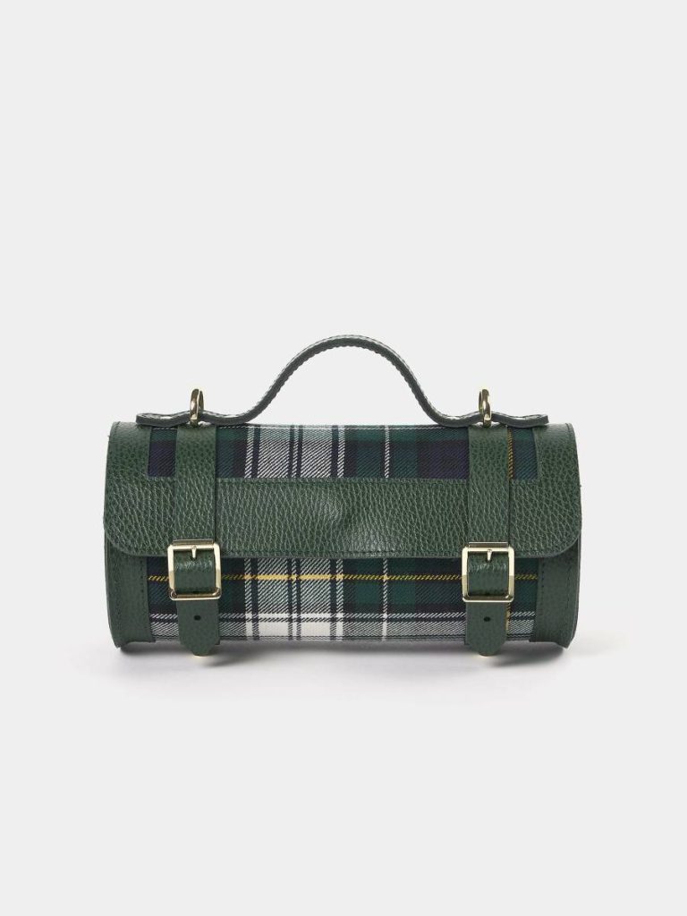 Crossbody The Mini Bowls Bag - Racing Green Celtic Grain & Campbell Tartan Women Cambridge Satchel