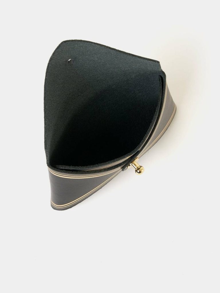 Crossbody Women Cambridge Satchel The Mini Purse - Black With Gold Foiling - Image 4