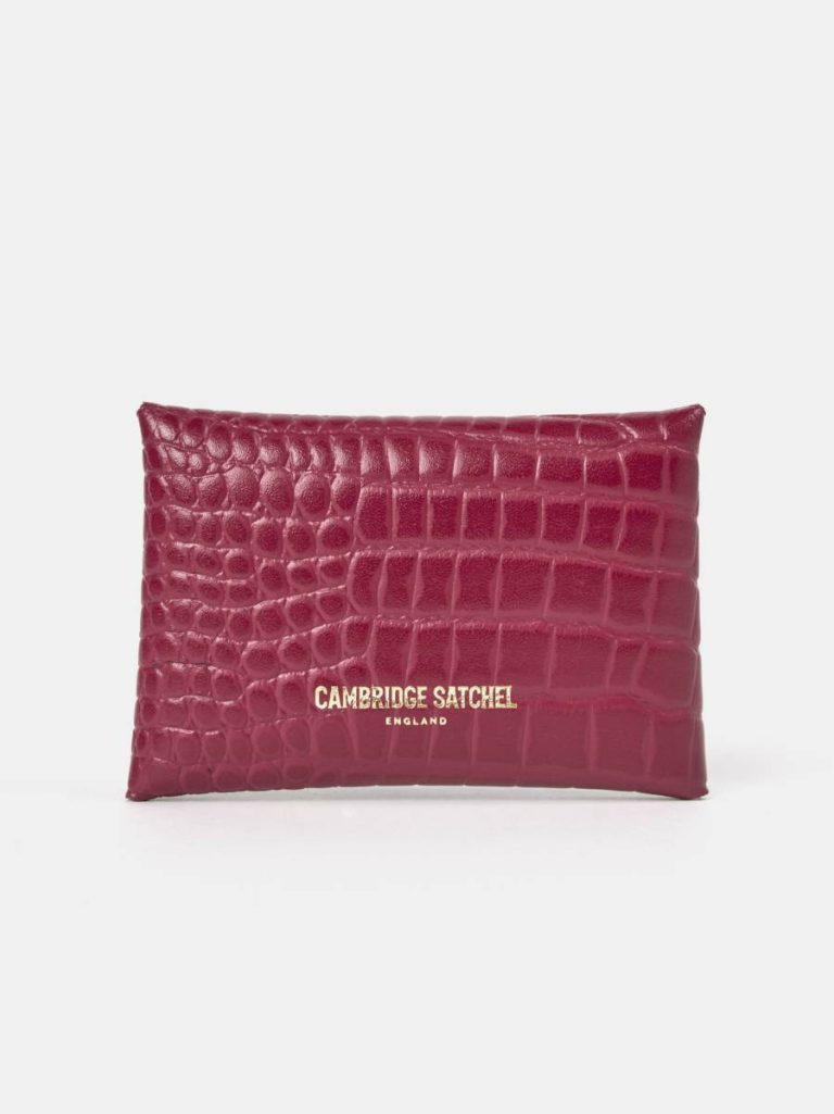 Crossbody Women Cambridge Satchel The Mini Purse - Magenta Croc - Image 2