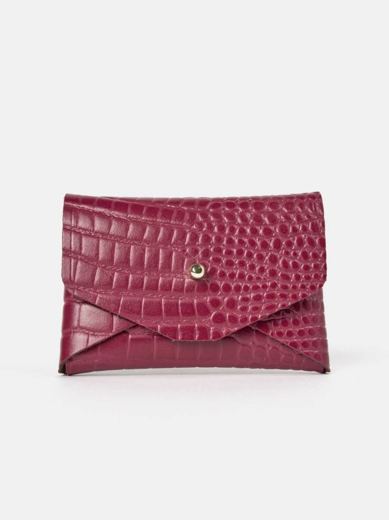 Crossbody Women Cambridge Satchel The Mini Purse - Magenta Croc
