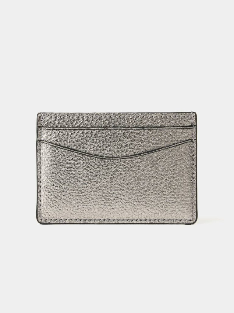 Crossbody Women The Card Case - Steel Madras Grain Cambridge Satchel - Image 2