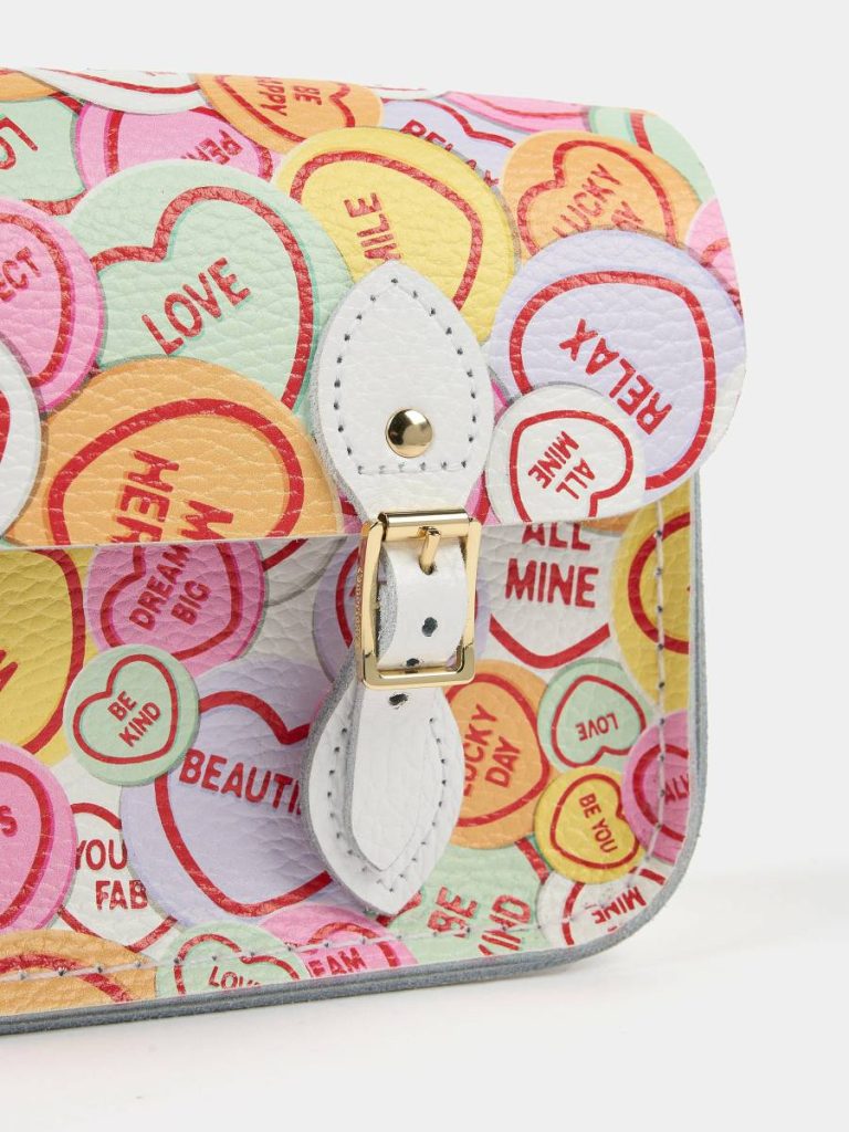 Crossbody Women The Little One - Love Hearts Print Cambridge Satchel - Image 5