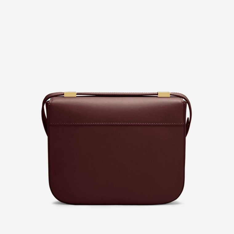 Demellier Burgundy Smooth Women The Vancouver Crossbody Bags - Image 4