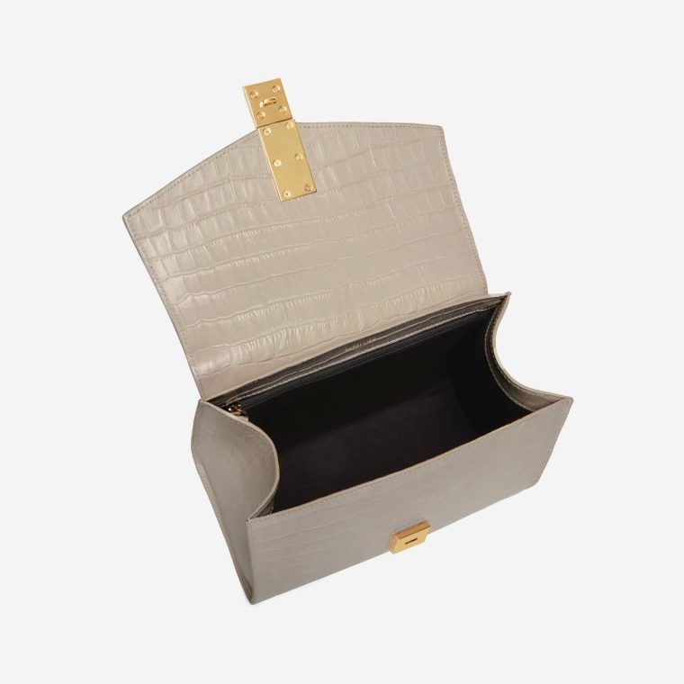 Demellier Crossbody Bags Taupe Croc-Effect The Midi Montreal Women - Image 4
