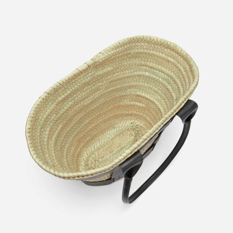 Demellier Natural Basket Black Smooth Women The Santorini Shoulder Bags - Image 5
