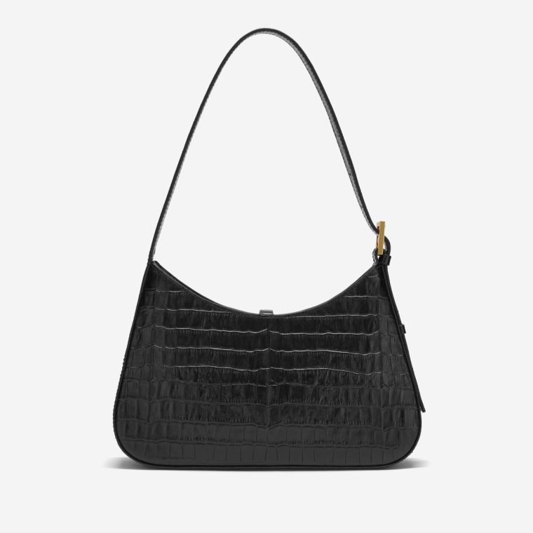 Demellier Shoulder Bags The Tokyo Women Black Croc-Effect - Image 3