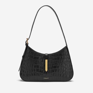 Demellier Shoulder Bags The Tokyo Women Black Croc-Effect
