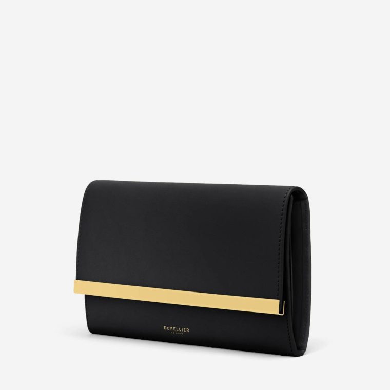 Demellier The Marais Wallet Women Black Smooth Small Leather Goods - Image 2