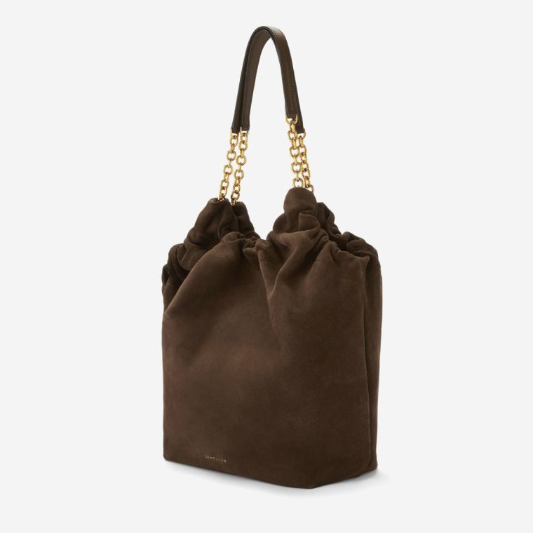Demellier The Miami Women Mocha Suede & Mocha Smooth Shoulder Bags - Image 3