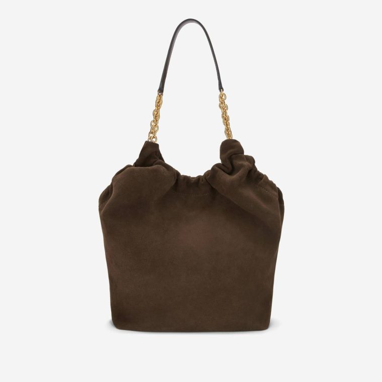 Demellier The Miami Women Mocha Suede & Mocha Smooth Shoulder Bags - Image 4