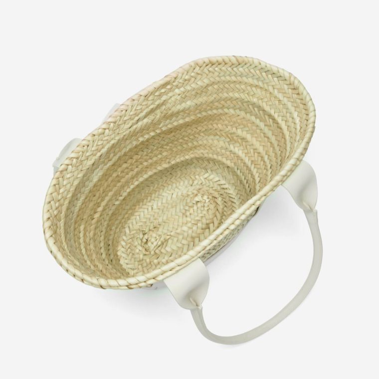 Demellier Women Natural Basket Off-White Smooth Shoulder Bags The Santorini - Image 5