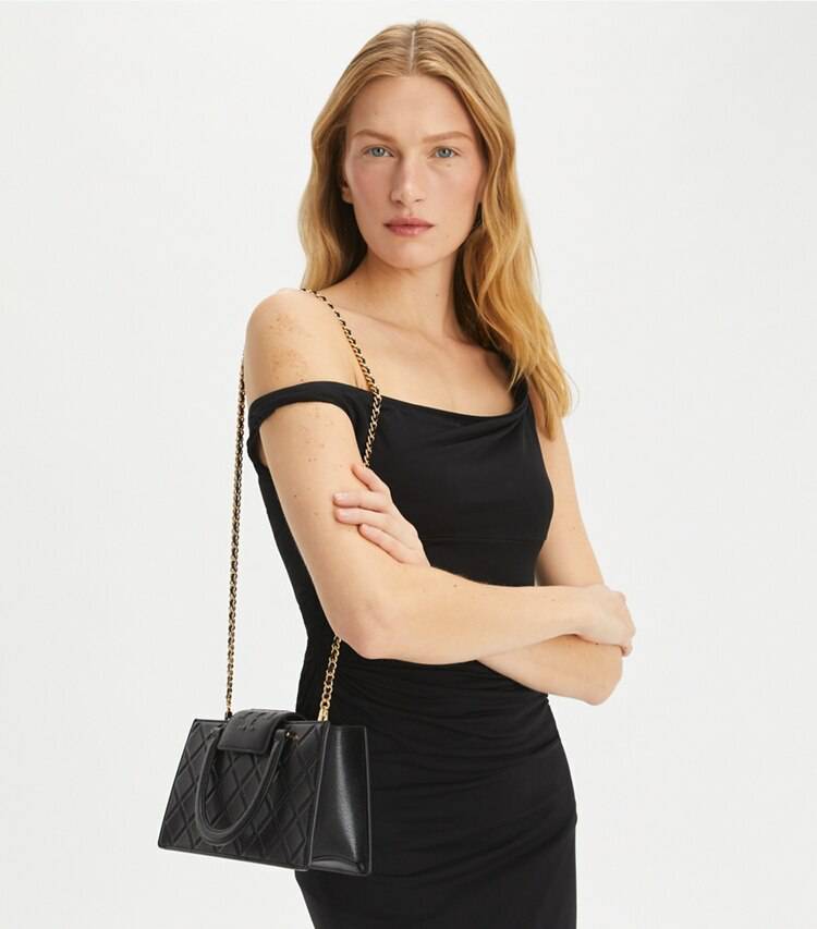 Fleming East-West Tote Tory Burch Satchels Black Women - Image 2