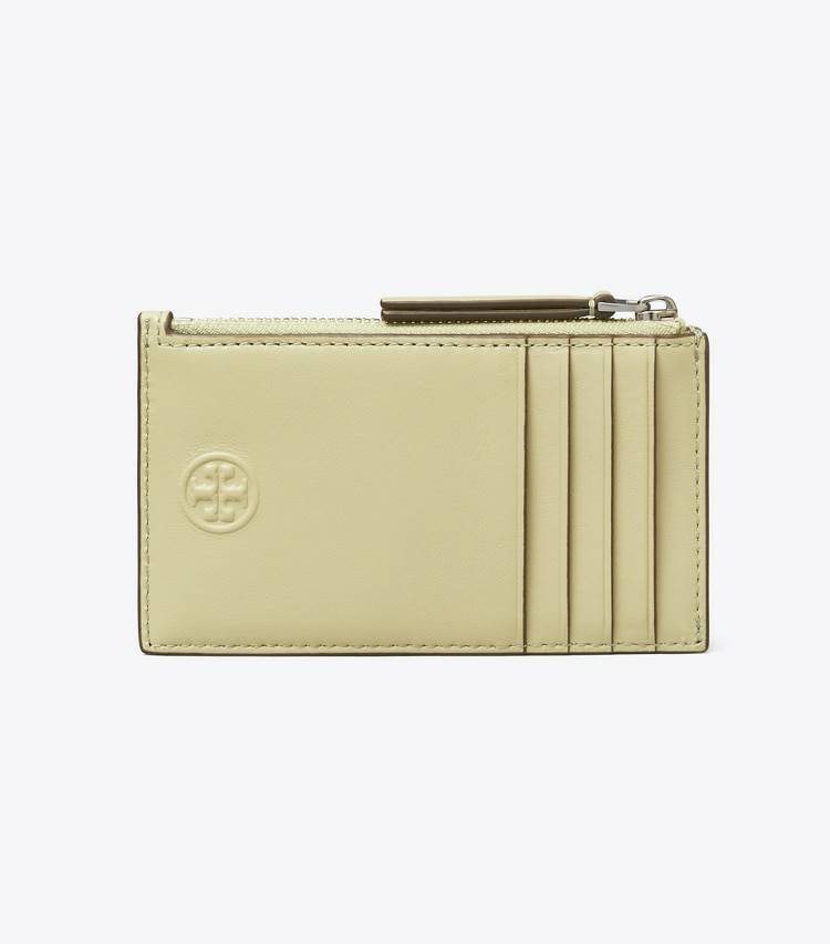 Fleming Soft Zip Card Case Olive Sprig Card Cases Women Tory Burch - Image 3