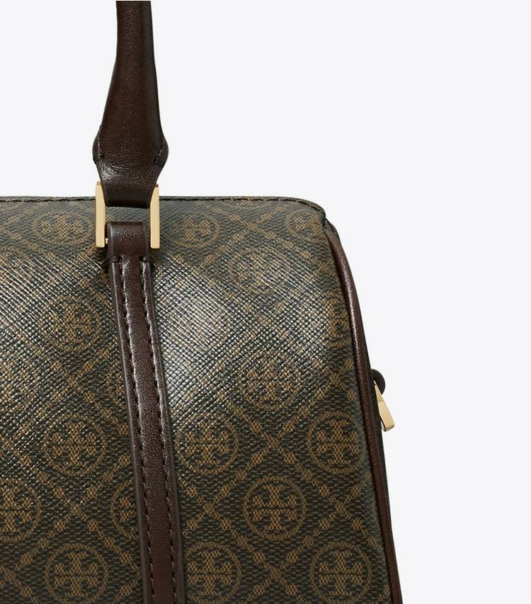 French Press Women T Monogram Coated Canvas Petite Barrel Bag Crossbody Bags Tory Burch - Image 5