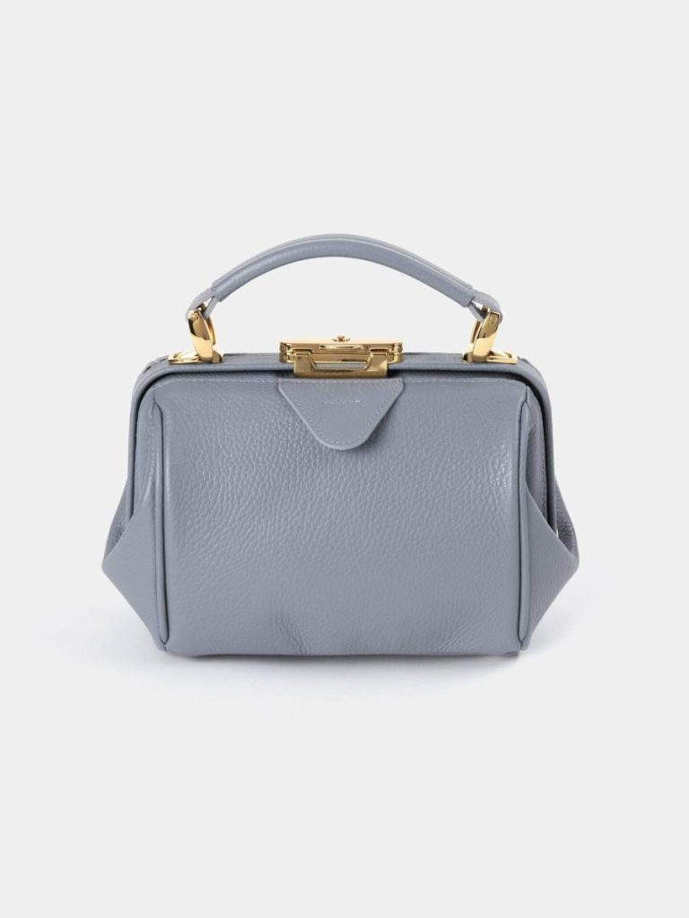 Handbags The Mini Sophie - French Grey Calf Grain Cambridge Satchel Women