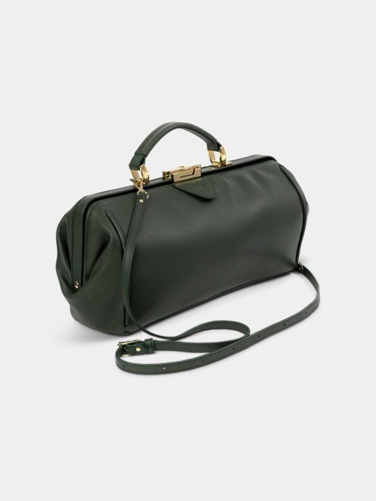 Handbags Women Cambridge Satchel The Doctor's Bag -Ivy Calf Grain - Image 4