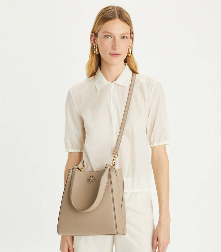 Hobo Bags Fresh Clay Tory Burch Women Mcgraw Bucket Bag - Image 3