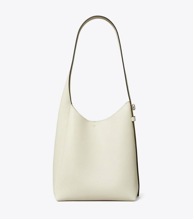 Hobo Bags Women Light Cream Tory Burch Small Romy Hobo Bag - Image 3