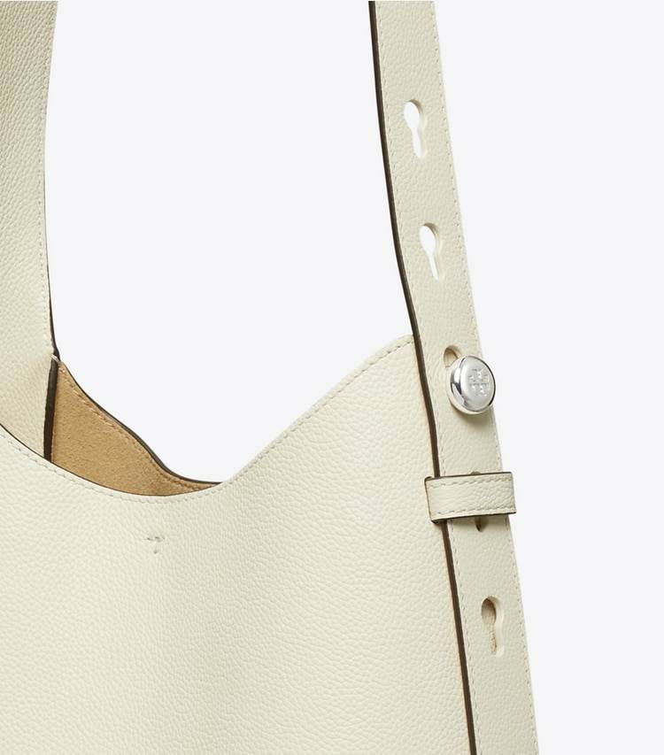 Hobo Bags Women Light Cream Tory Burch Small Romy Hobo Bag - Image 4
