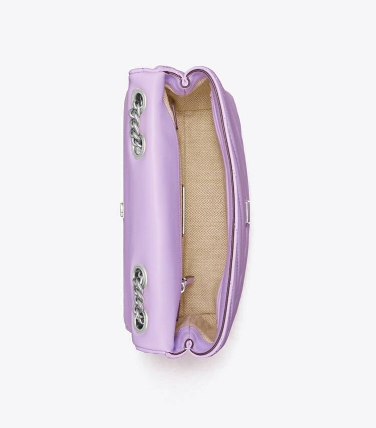 Lavender Cloud Shoulder Bags Tory Burch Small Kira Chevron Convertible Shoulder Bag Women - Image 4