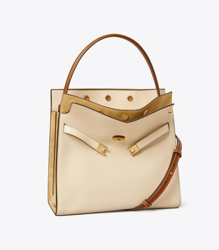 Lee Radziwill Double Bag Tory Burch New Cream Women Satchels