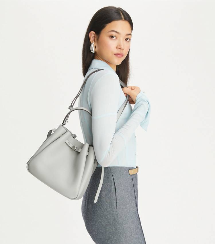 Light Granite Romy Bucket Bag Women Tory Burch Totes - Image 3