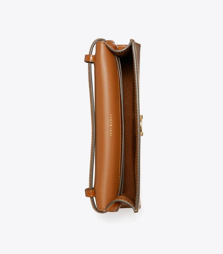 Mini Bags Tory Burch Women Mini Robinson Spazzolato Top-Handle Bag Dark Sienna - Image 5