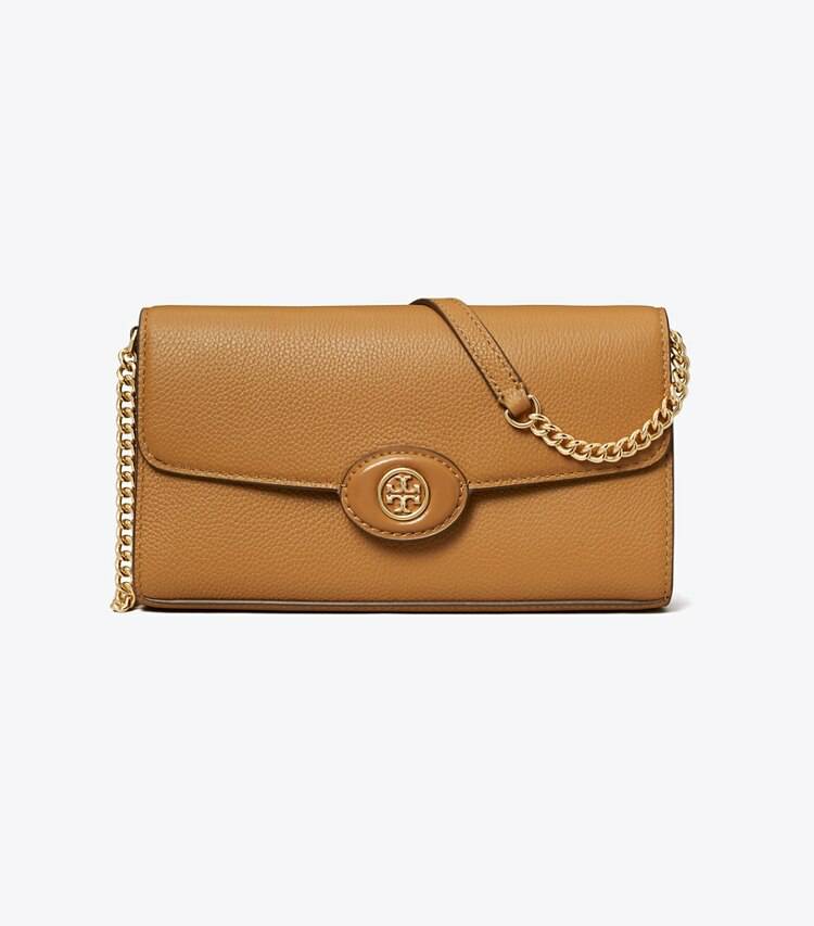 Mini Bags Women Tiramisu Tory Burch Robinson Pebbled Chain Wallet - Image 3