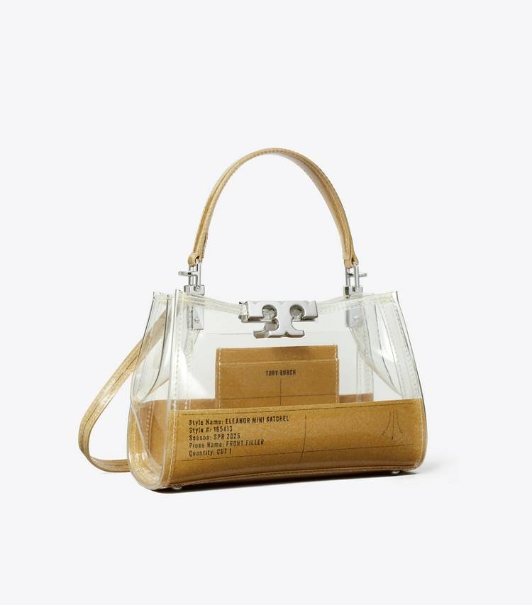 Mini Eleanor Clear Satchel Tory Burch Clear Crossbody Bags Women