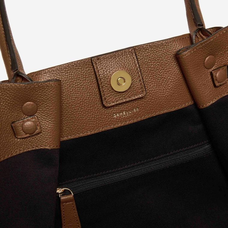 Natural Raffia Tan Smooth Women Shoulder Bags The New York Demellier - Image 5