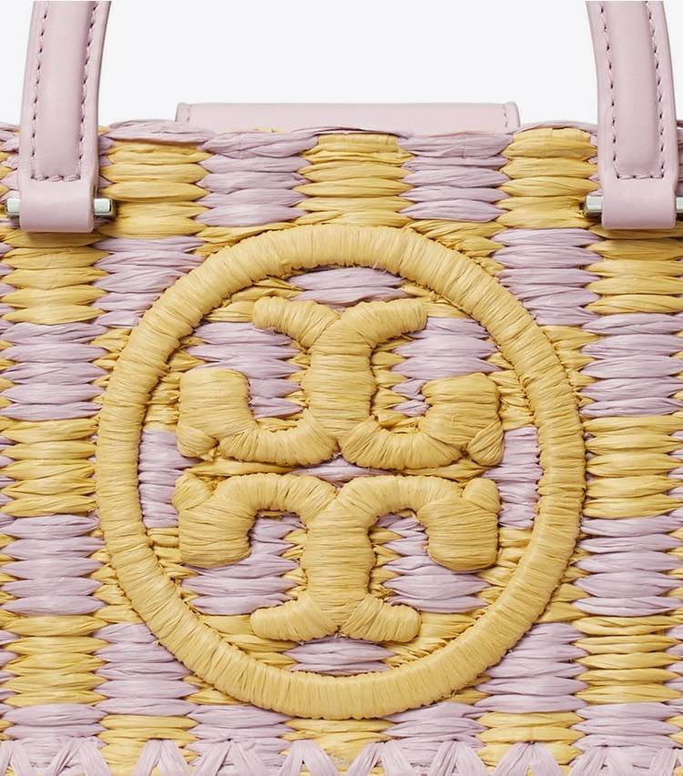Pale Purple Tory Burch Ella Hand-Crocheted East-West Tote Women Satchels - Image 5