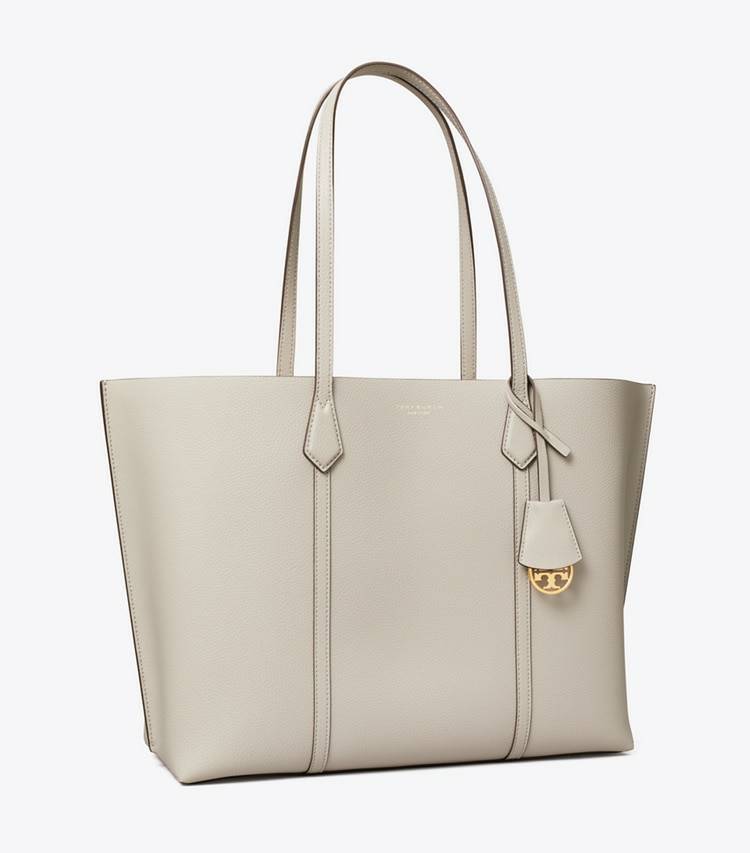 Perry Triple-Compartment Tote Tory Burch Light Granite Tote Bags Women