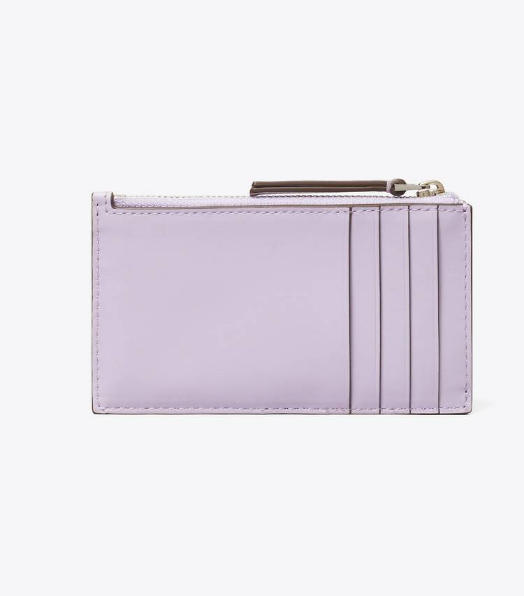 Purple Heather Card Cases Tory Burch Kira Diamond Quilt Zip Card Case Women - Image 3