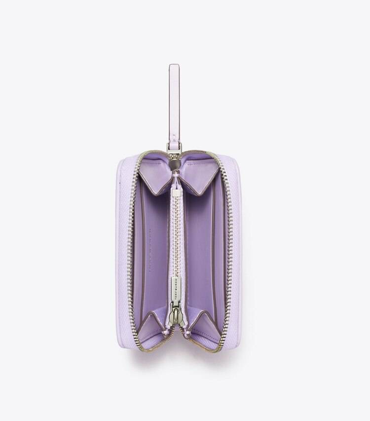 Purple Heather Wallets Women Small Kira Diamond Quilt Clover Wallet Tory Burch - Image 3