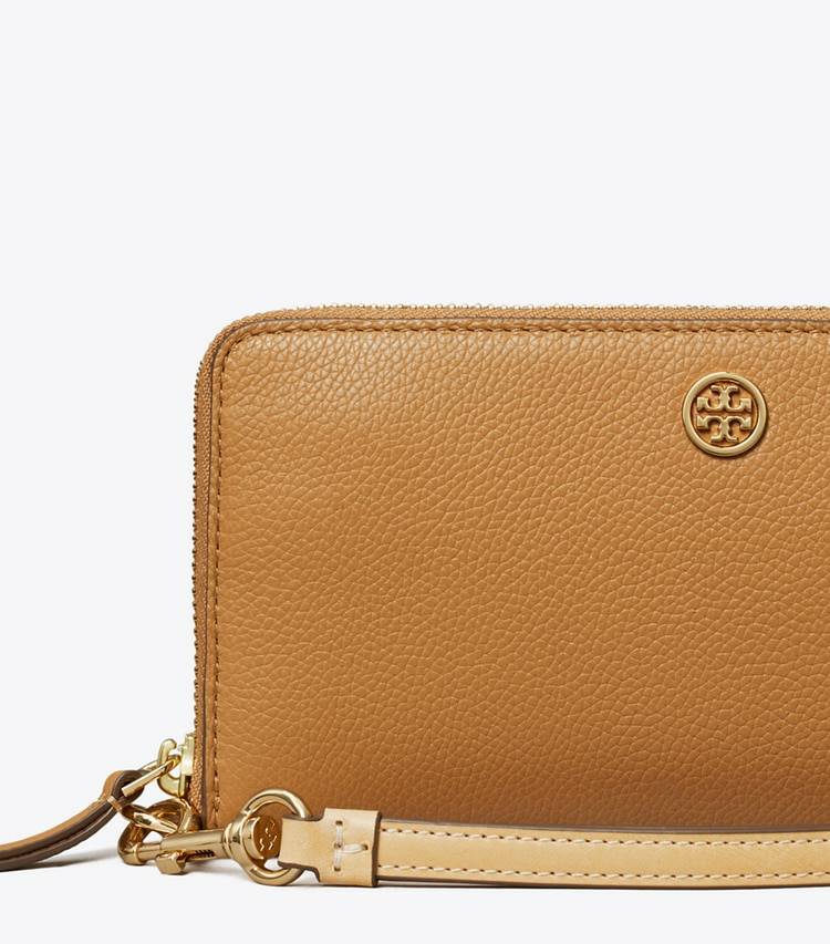 Robinson Pebbled Zip Continental Wallet Tiramisu Wallets Women Tory Burch - Image 3