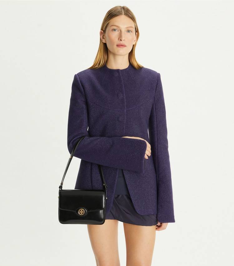 Robinson Spazzolato Convertible Shoulder Bag Women Shoulder Bags Tory Burch Black - Image 2