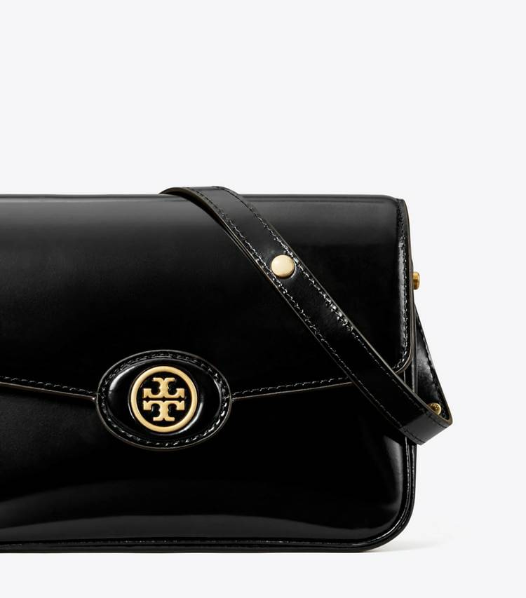 Robinson Spazzolato Convertible Shoulder Bag Women Shoulder Bags Tory Burch Black - Image 4