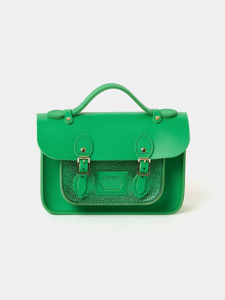 Satchels The Mini - Wicked Green With Wicked Green Metallic Calf Cambridge Satchel Women