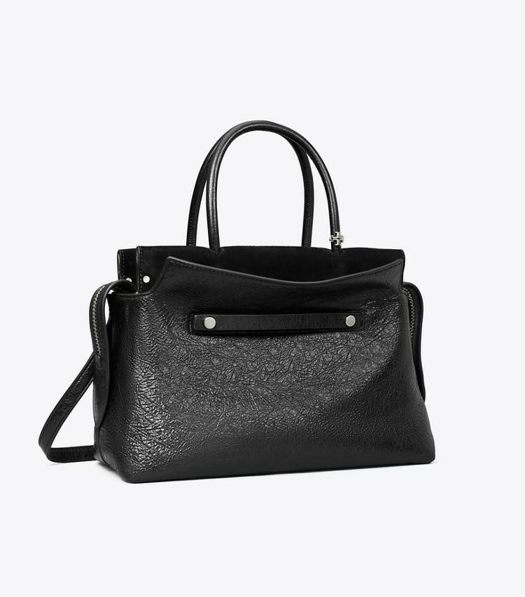 Satchels Tory Burch Mercer Distressed Satchel Women Black