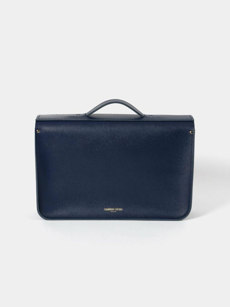 Satchels Women The 15 Inch Batchel -Blueberry Saffiano Cambridge Satchel - Image 4