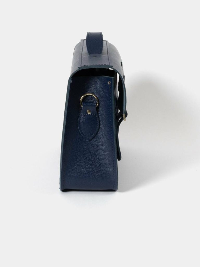 Satchels Women The 15 Inch Batchel -Blueberry Saffiano Cambridge Satchel - Image 5