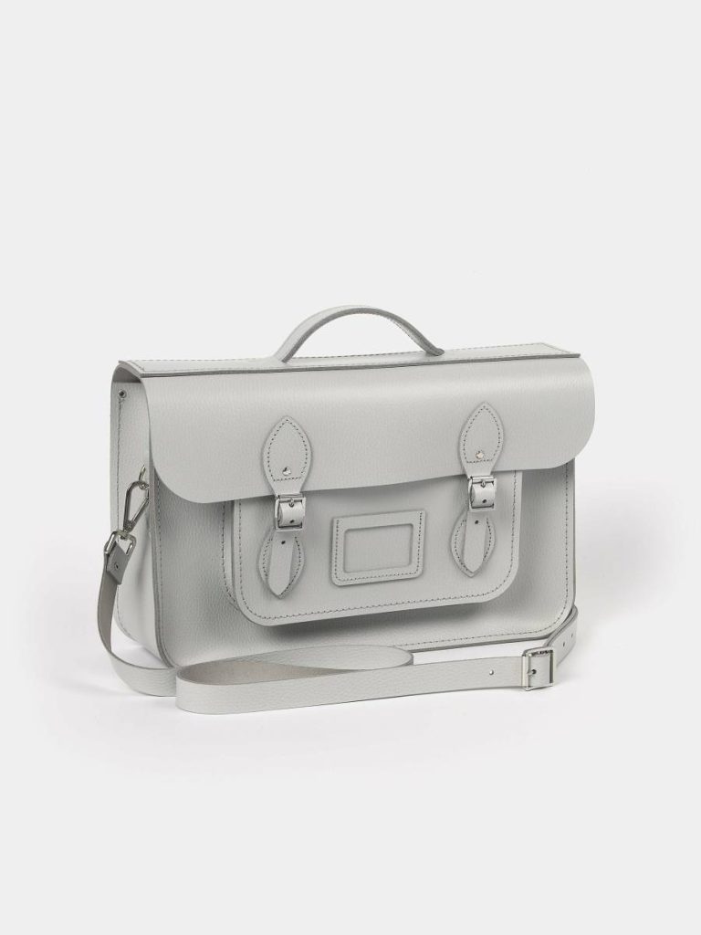 Satchels Women The 15 Inch Batchel - Moon Grey Celtic Grain Cambridge Satchel - Image 3