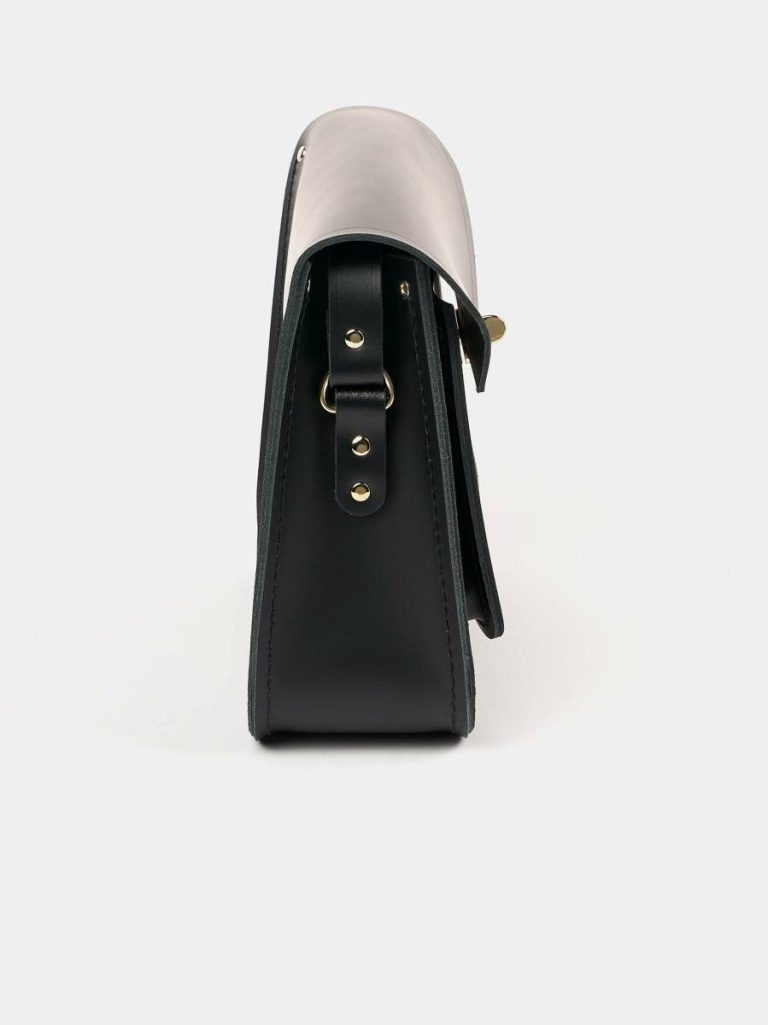 Satchels Women The Twist Lock Satchel - Black Cambridge Satchel - Image 4