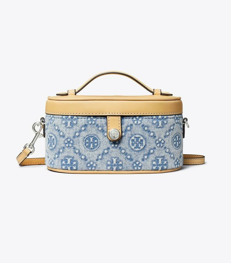 Seltzer T Monogram Denim Vanity Case Tory Burch Mini Bags Women - Image 3