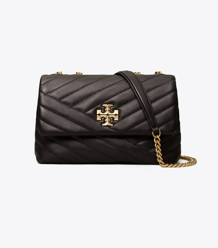 Shoulder Bags Small Kira Chevron Convertible Shoulder Bag Women Tory Burch Black - Image 4