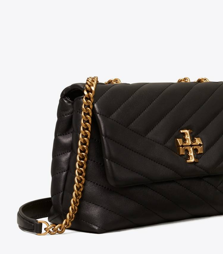 Shoulder Bags Small Kira Chevron Convertible Shoulder Bag Women Tory Burch Black - Image 5