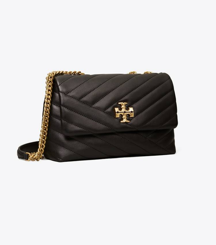 Shoulder Bags Small Kira Chevron Convertible Shoulder Bag Women Tory Burch Black