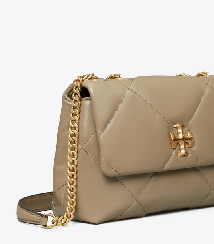 Shoulder Bags Small Kira Diamond Quilt Convertible Shoulder Bag Tory Burch Taupe Oak Women - Image 5