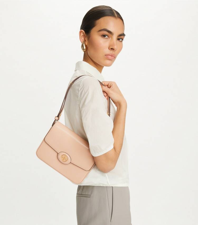 Shoulder Bags Tory Burch Blush Robinson Spazzolato Convertible Shoulder Bag Women - Image 2